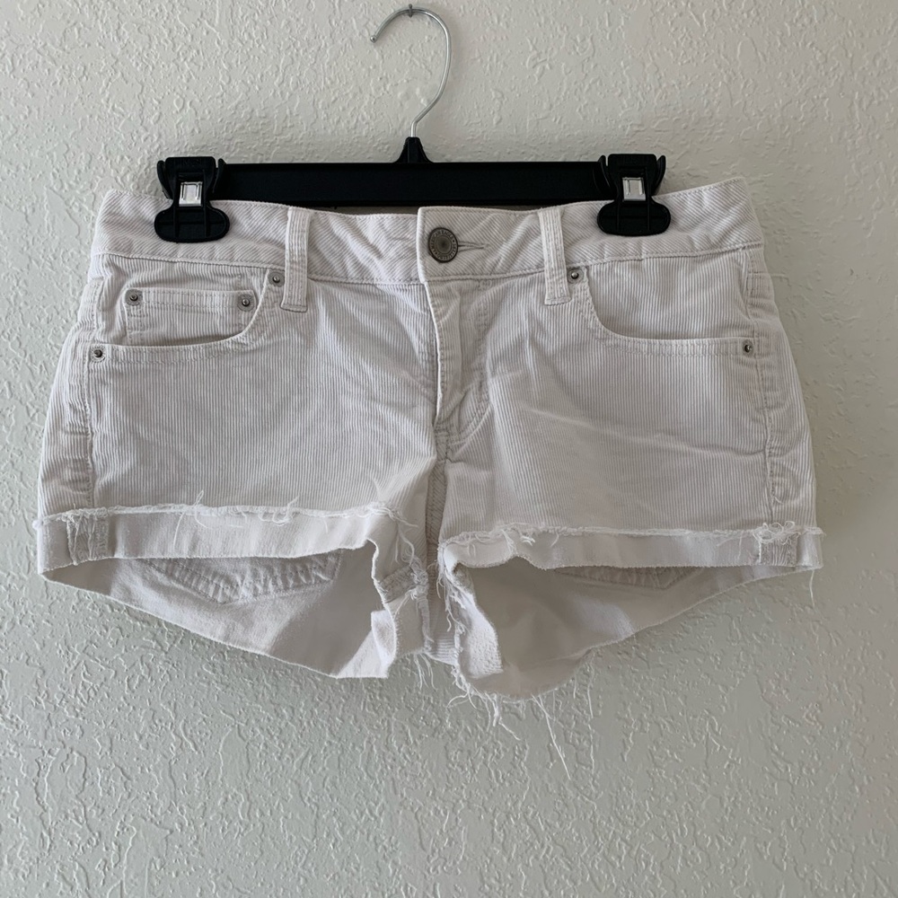 American Eagle white Jean shorts